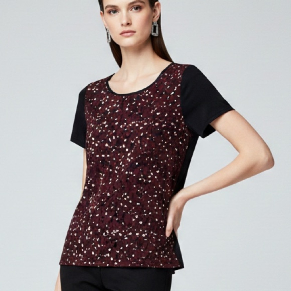 LOFT Animal Print Short Sleeve Tee – Size S (NWOT)